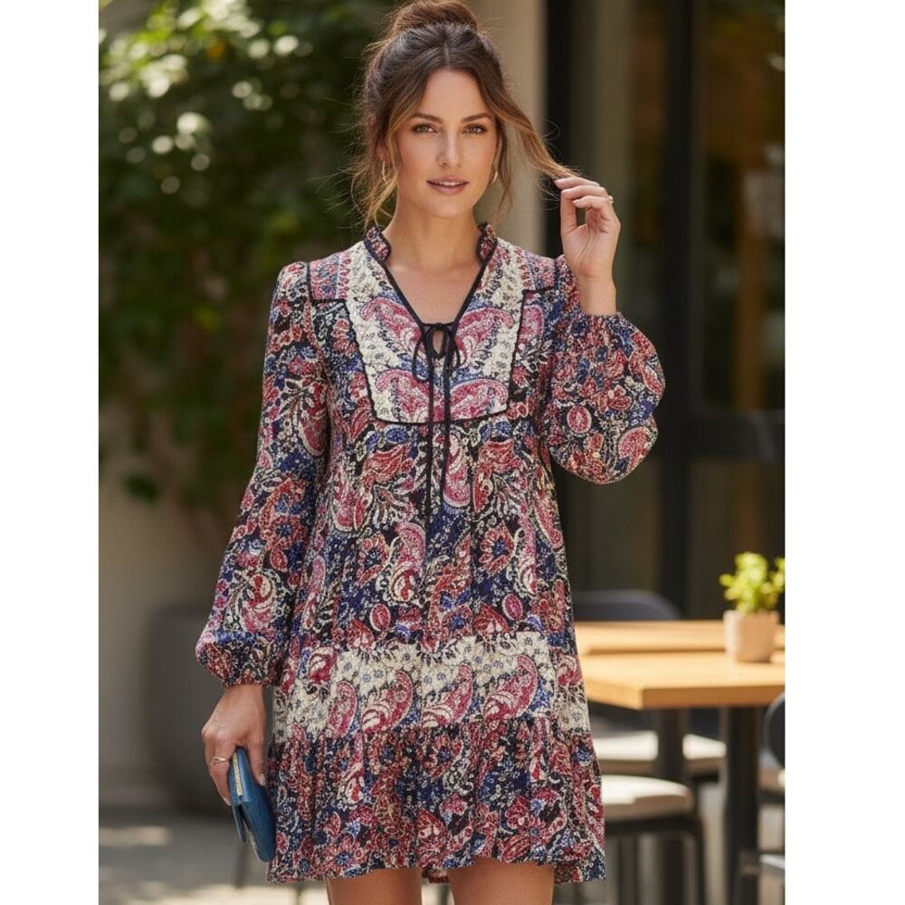 Anthropologie boho tunic  mini dress